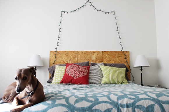 question Now headboard to what isâ€¦ plywood diy hang the with the over headboard? Ideas?  big